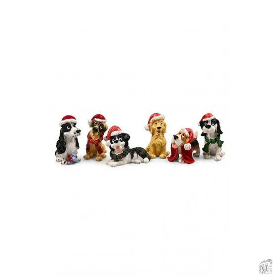 Det Gamle Apotek Dog with Christmashat figurka 8 cm
