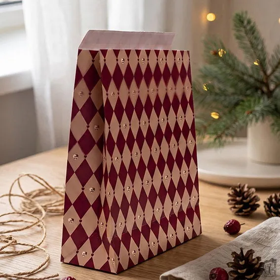 Det Gamle Apotek Giftbag dárková taška červená 32 cm