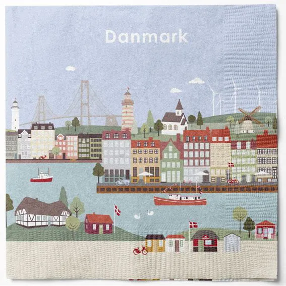 Det Gamle Apotek Napkins ubrousky béžové 33 cm 20 ks