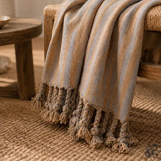 Det Gamle Apotek Blanket bavlněná deka šedá 130x180 cm