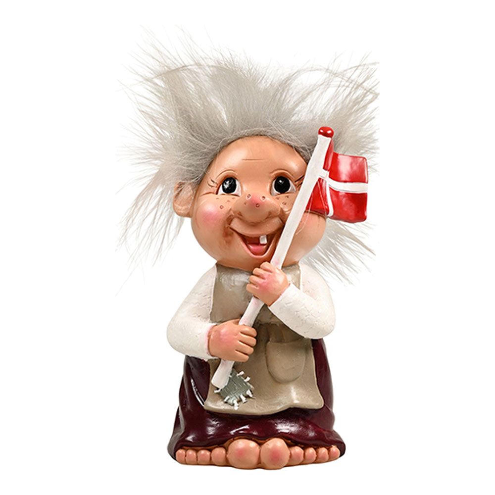 Det Gamle Apotek Alvilda Conrad troll s vlajkou 15 cm