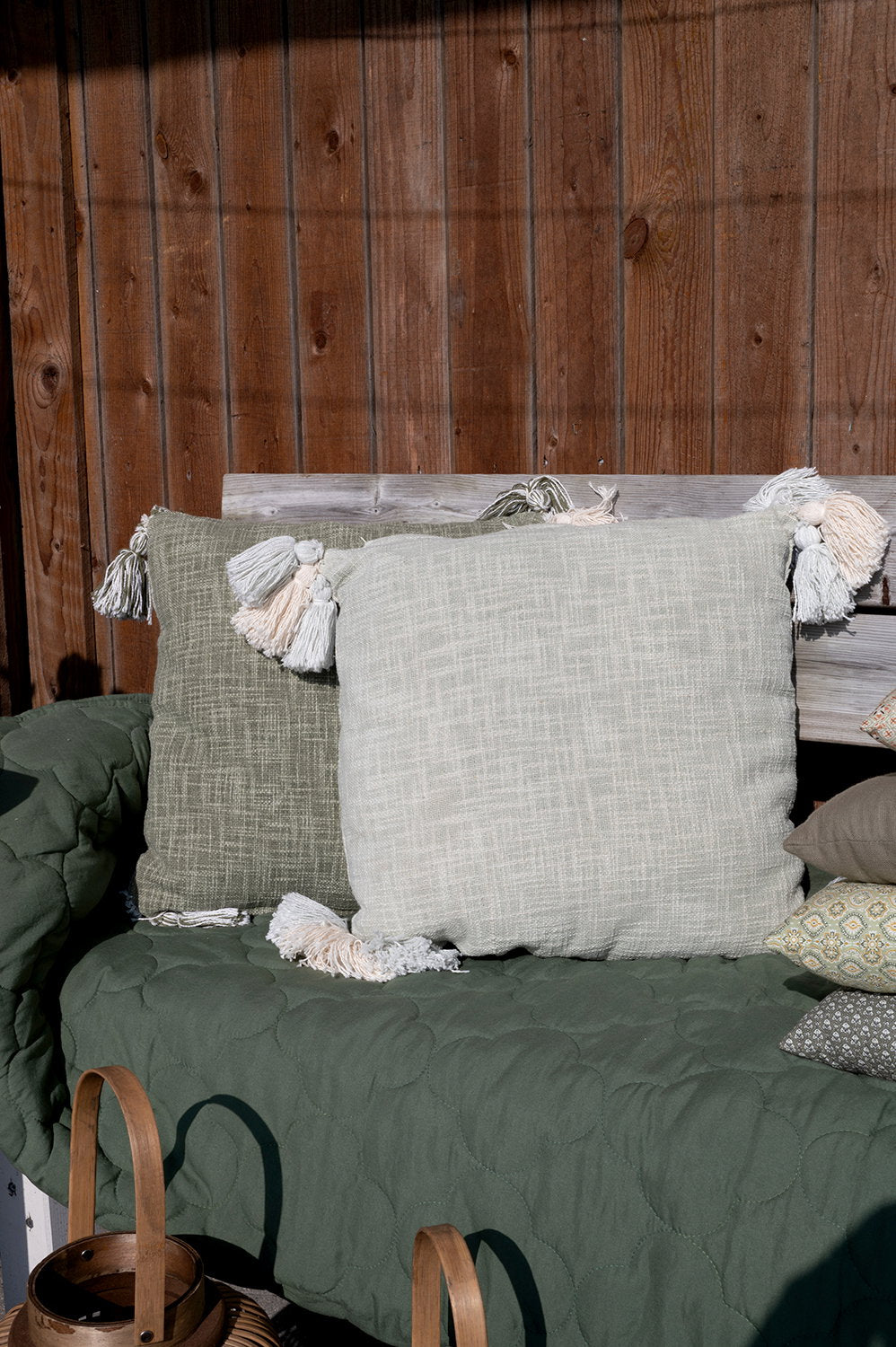 Det Gamle Apotek Cushion bavlněný polštář světle modrý