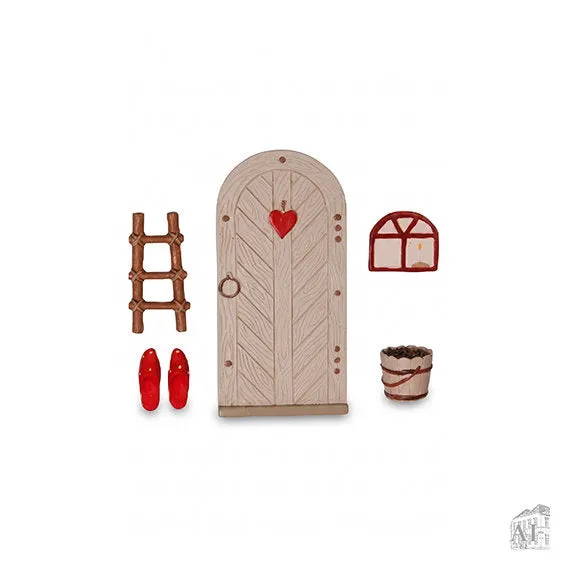 Det Gamle Apotek Gnome Door Set skřítcí dvířka 15 cm