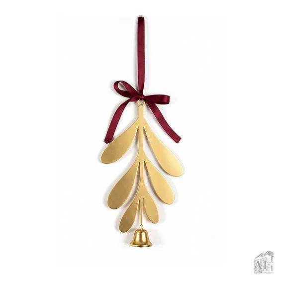 Det Gamle Apotek Mistletoe kovový závěs 29 cm červený