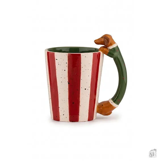 Det Gamle Apotek Mug hrnek zelený 13 cm dolomit