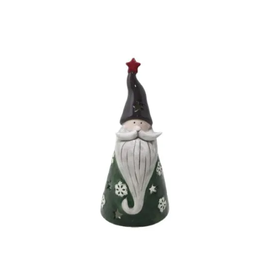 Det Gamle Apotek Santa Claus keramická figurka zelená 25 cm