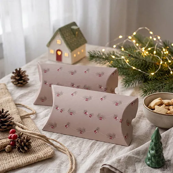 Det Gamle Apotek Giftbox krabičky krémové 18 cm 2 ks