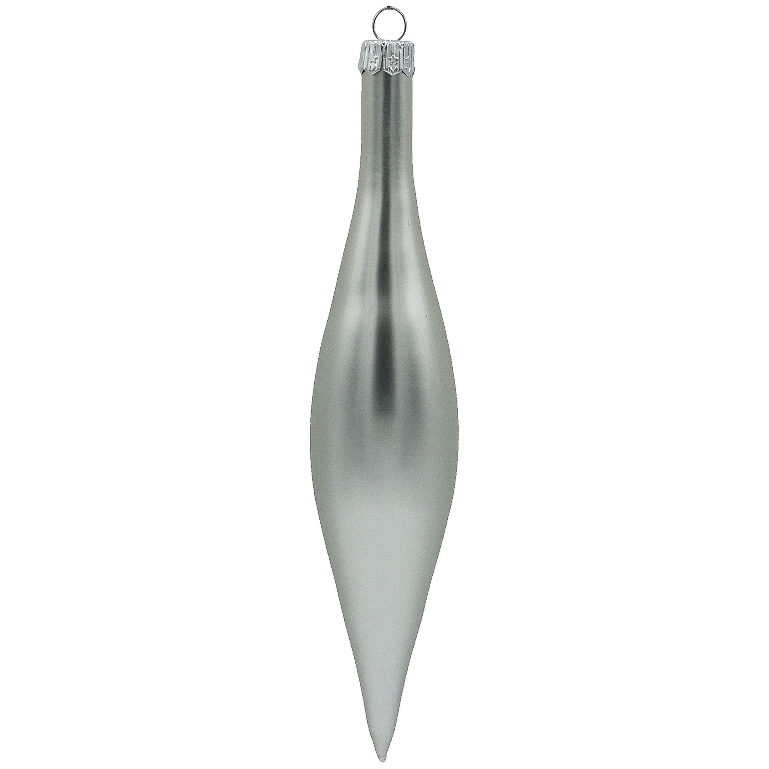 Vitbis Stříbrné rampouchy skleněné ozdoby 15 cm 6 ks