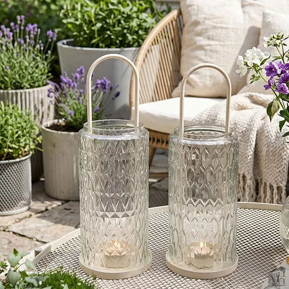 Det Gamle Apotek Lantern lucerna skleněná 28 cm čirá
