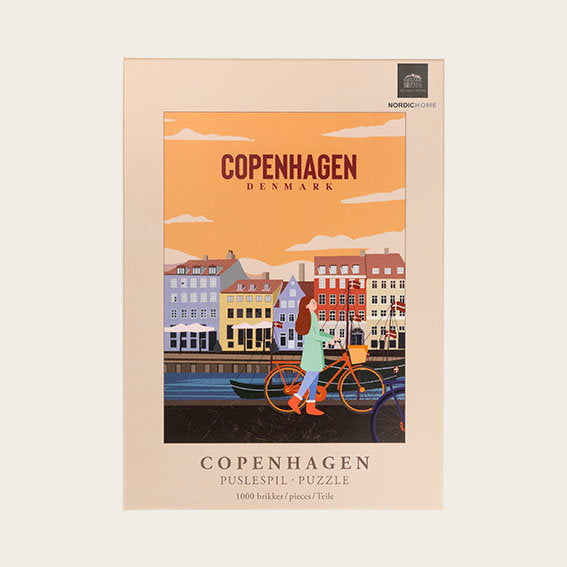 Det Gamle Apotek København puzzle 1000 dílků 75 cm žluté