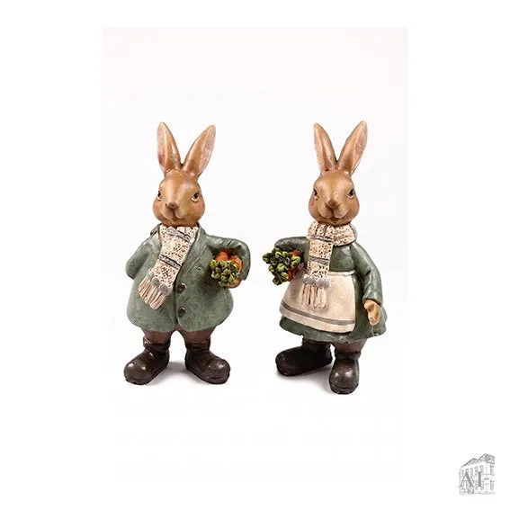 Det Gamle Apotek Easter bunny velikonoční zajíček zelený 10 cm