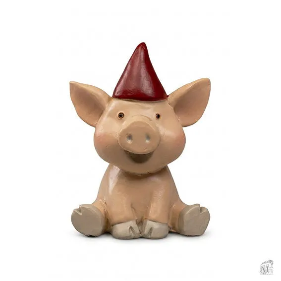 Det Gamle Apotek figurka zvířátko růžová polyresin 8 cm
