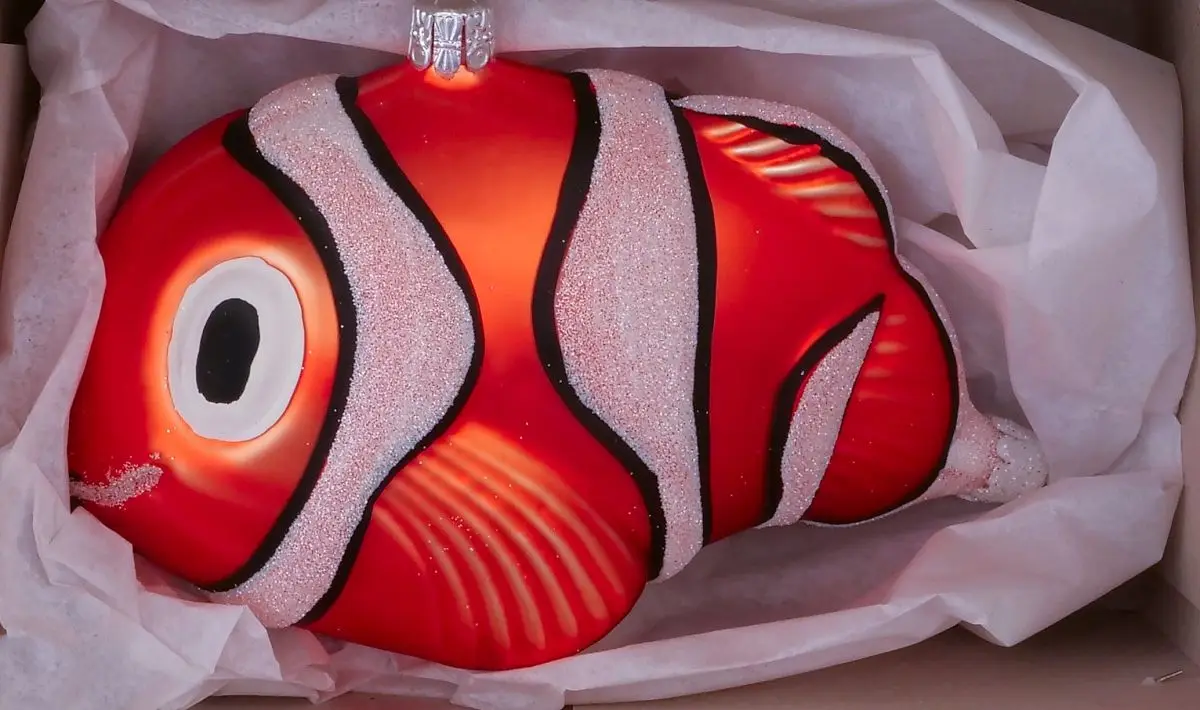 Vánoční ozdoby ryba Nemo 35246923 figurka oranžová