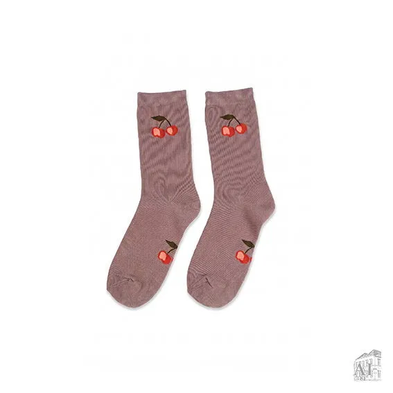 Det Gamle Apotek Socks bavlněné ponožky hnědé