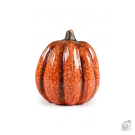 Det Gamle Apotek Pumpkin keramická dýně oranžová 9 cm