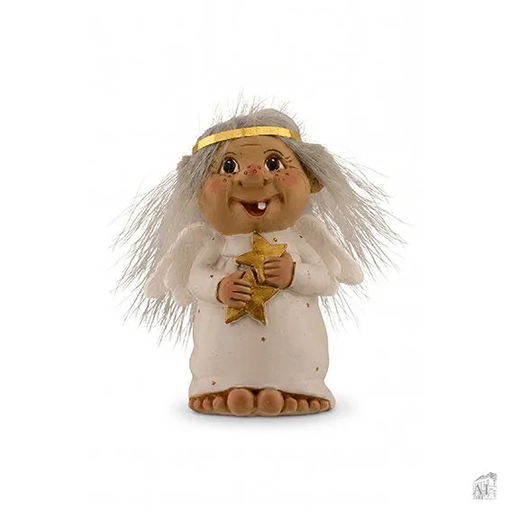 Det Gamle Apotek Trolls vánoční troll 16 cm bílý