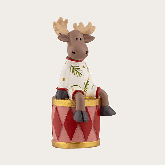 Det Gamle Apotek Moose vánoční figurka sob 10 cm polyresin
