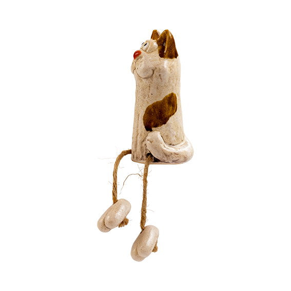 Det Gamle Apotek Cat for Deco kameninová kočka bílá 11 cm