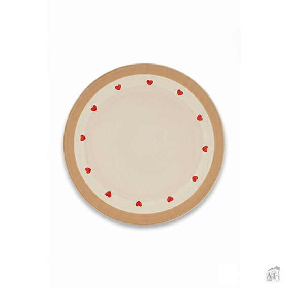 Det Gamle Apotek Plate talíř kamenina bílý