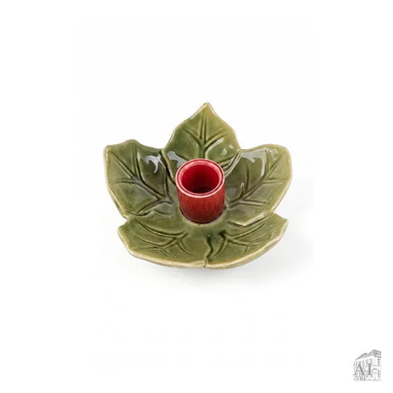 Det Gamle Apotek Candle holder svícen 5 cm zelený