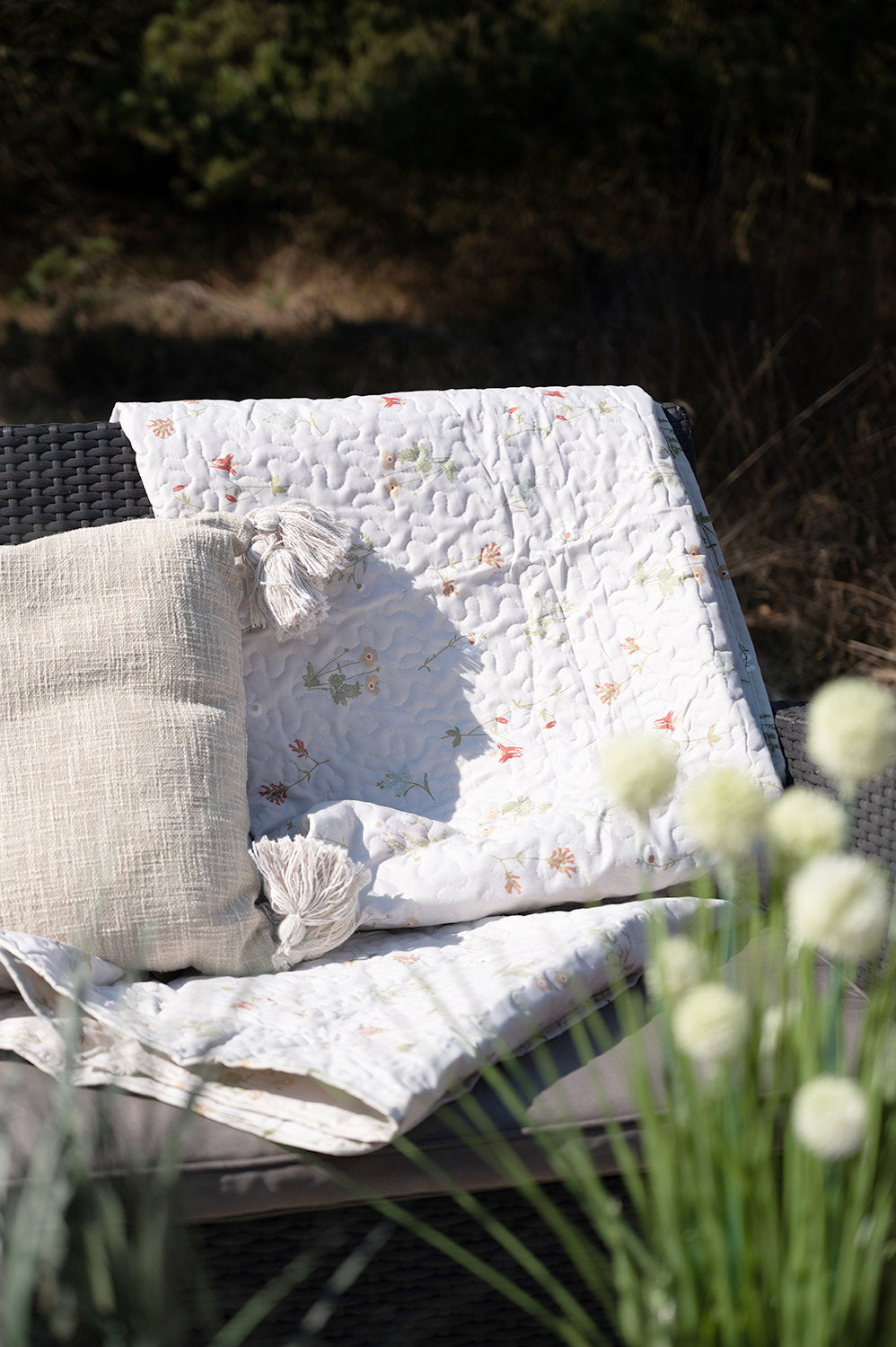 Det Gamle Apotek Quilted blanket deka béžová 150x190 cm