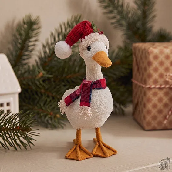 Det Gamle Apotek Duck kachna figurka bílá 18 cm