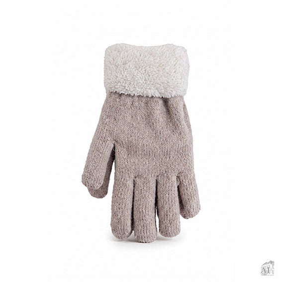 Det Gamle Apotek Gloves rukavice dámské hnědé textilní