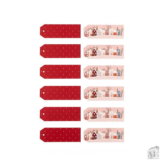 Det Gamle Apotek Gifttag Manilla visačky na dárky 12 ks