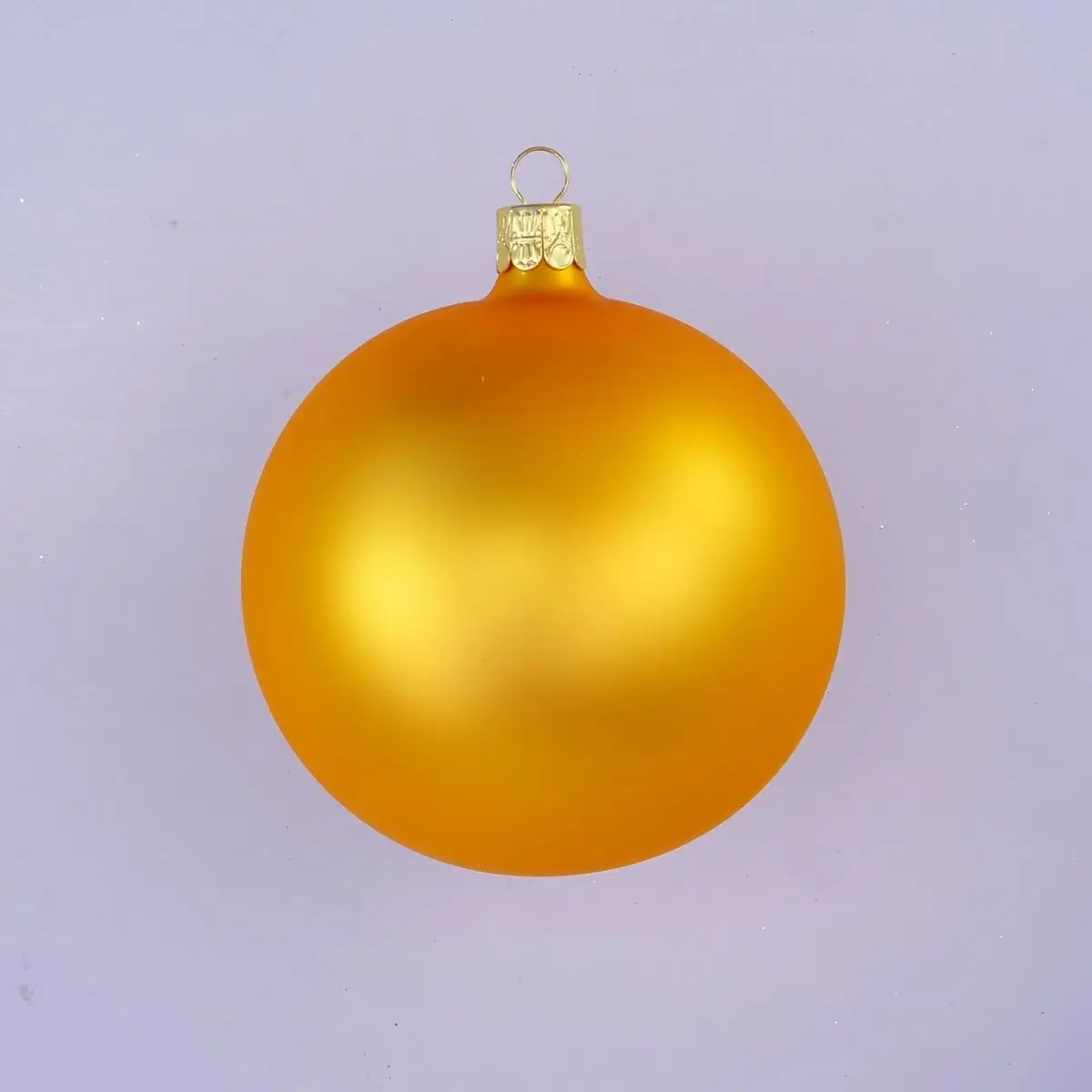 Vánoční ozdoby zlatá matná skleněná koule