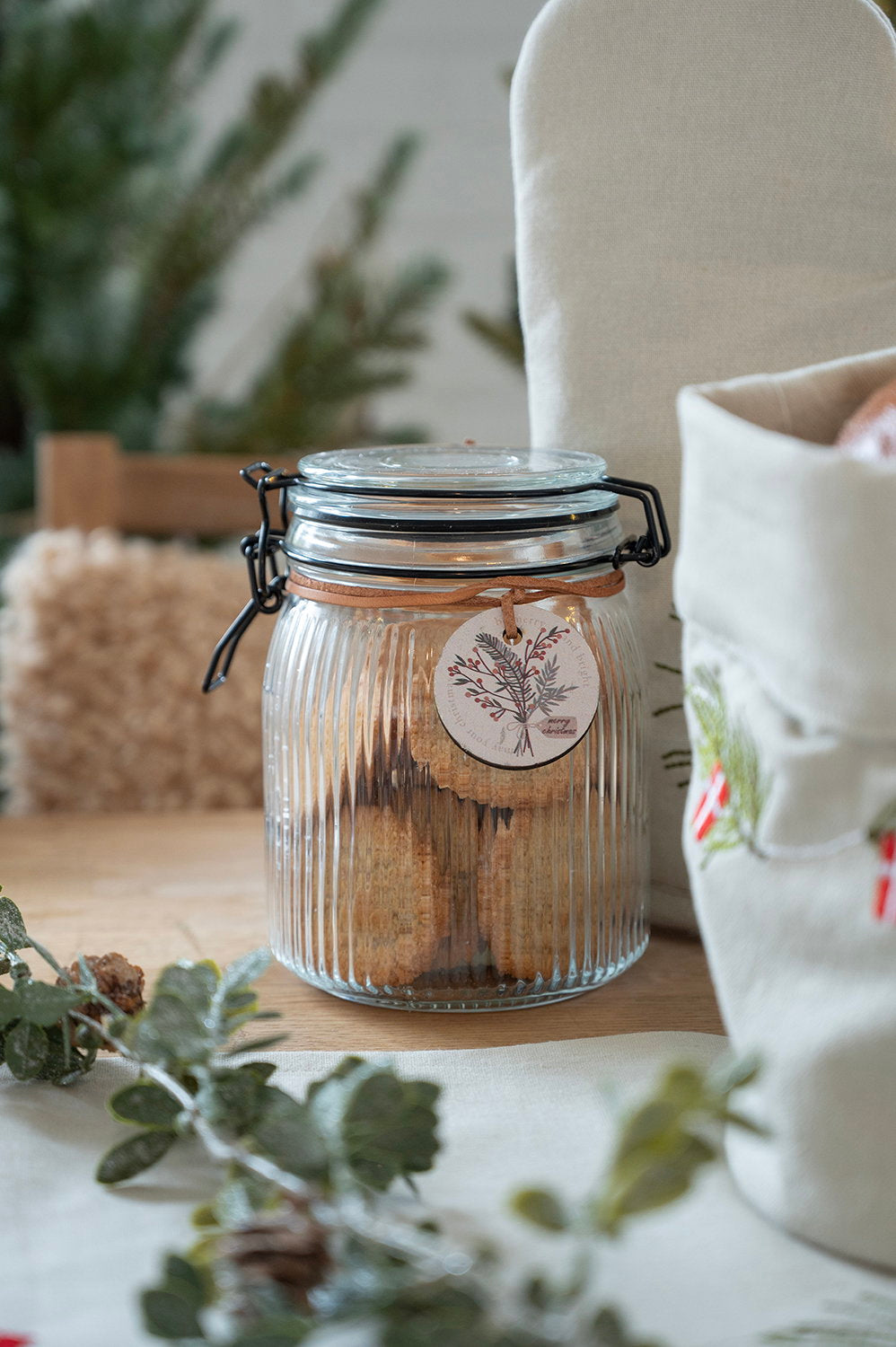 Det Gamle Apotek Glass jar skleněná dóza 15 cm transparentní