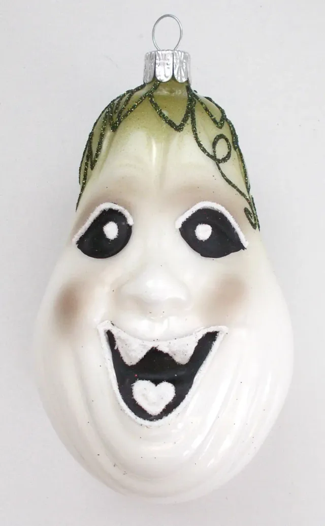 Vánoční ozdoby bílá porcelánová ozdoba Halloween forma