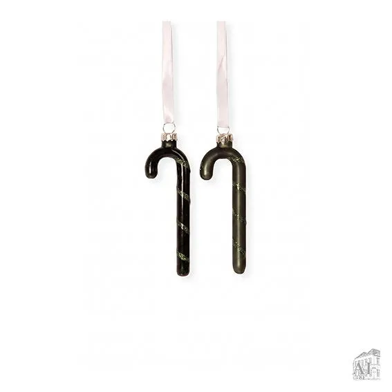 Det Gamle Apotek Candy cane ozdoba 13 cm zelená