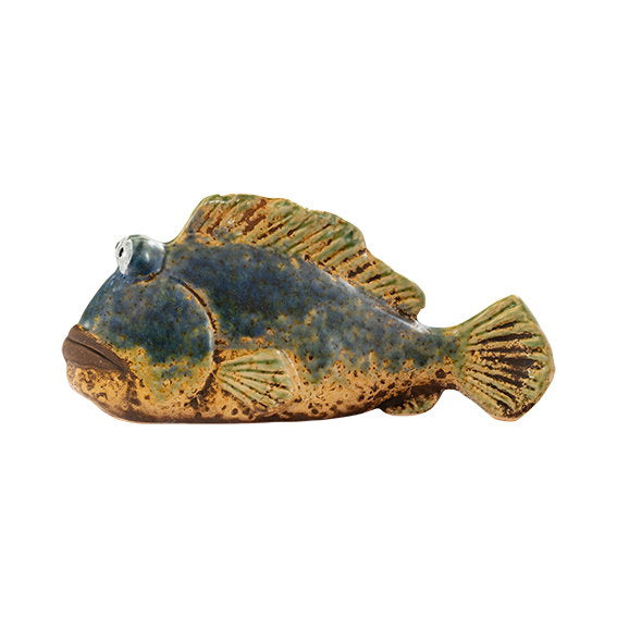 Det Gamle Apotek Fish keramická ryba modrá 18 cm