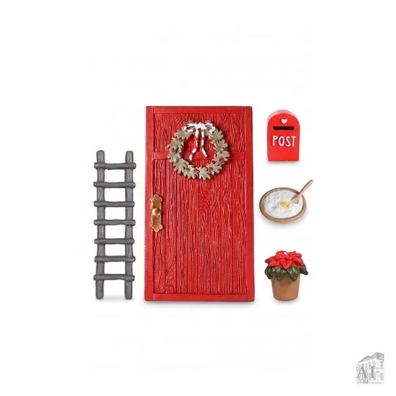 Det Gamle Apotek Gnome door accessory doplněk červený 15 cm