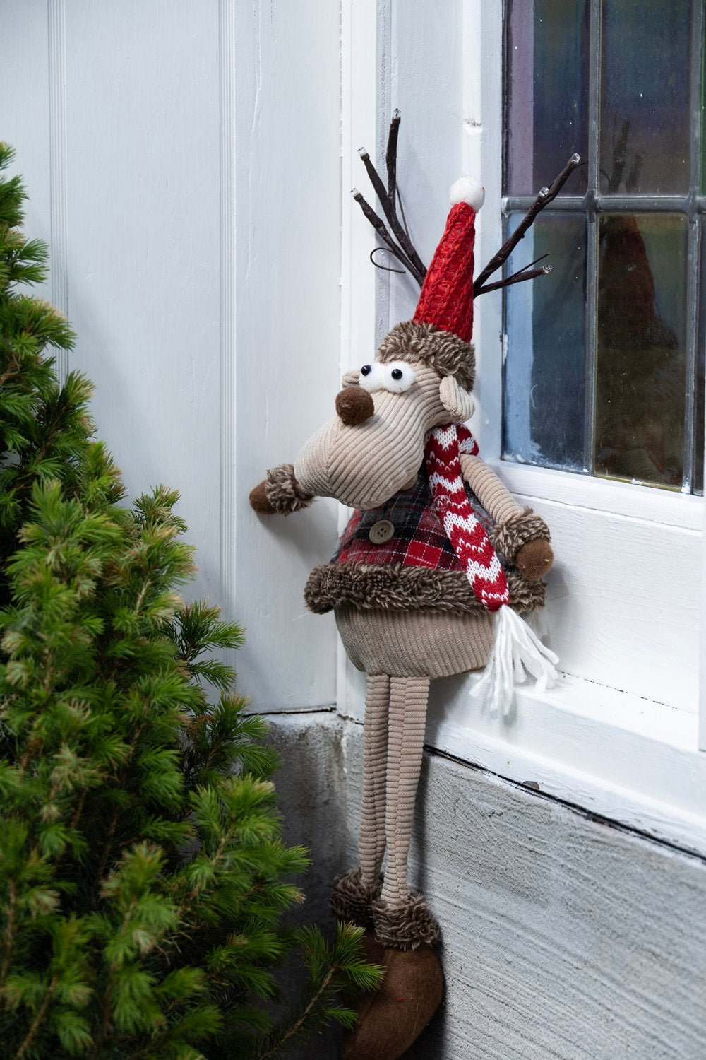 Det Gamle Apotek Reindeer with LED svítící sob hnědý 51 cm