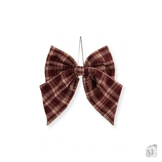 Det Gamle Apotek Christmas Bow mašle červená 25 cm