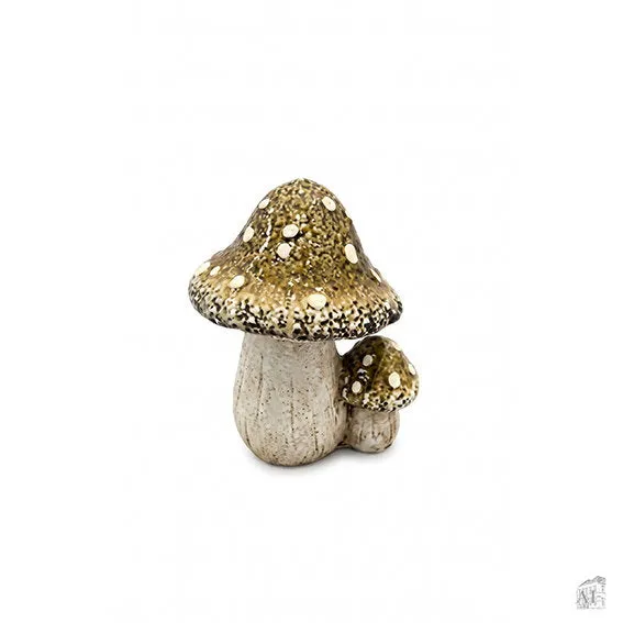 Det Gamle Apotek Mushroom figurka žlutá 12 cm