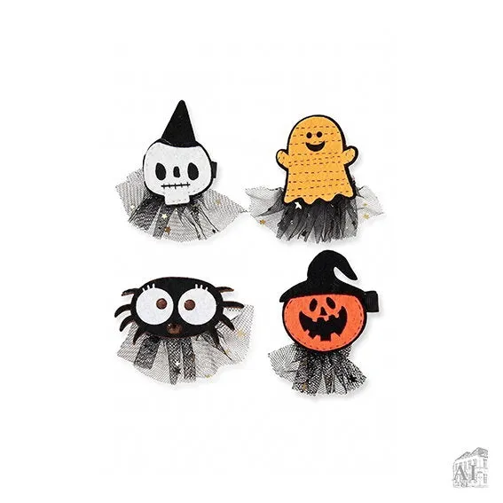Det Gamle Apotek Halloween sponka do vlasů 10 cm černá filcová
