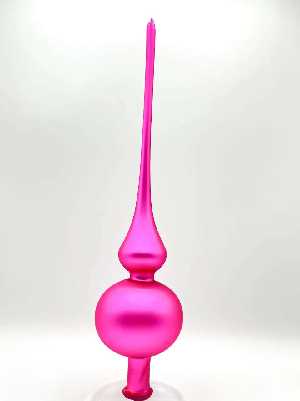 Vitbis Růžová matná skleněná špice 30 cm 1 ks