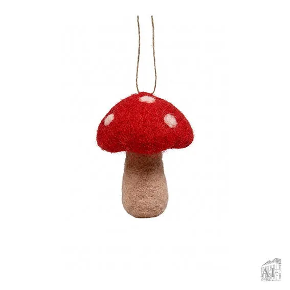 Det Gamle Apotek Mushroom vánoční ozdoba muchomůrka 6 cm