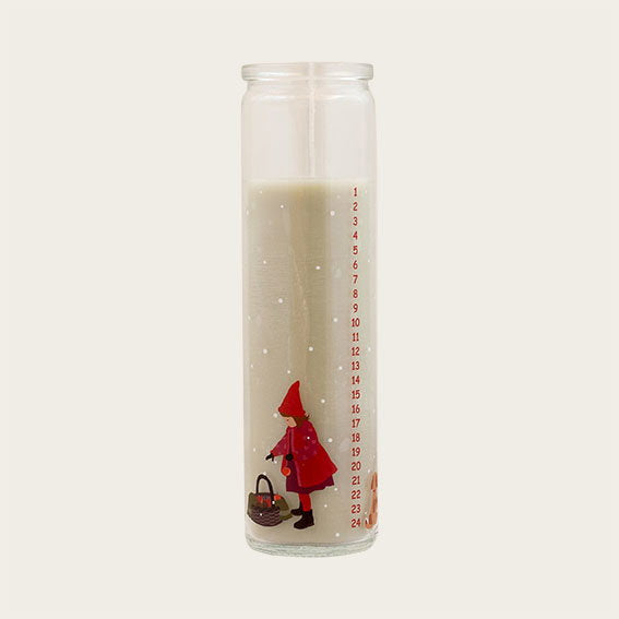 Det Gamle Apotek Candle svíčka ve skle šedá 21 cm