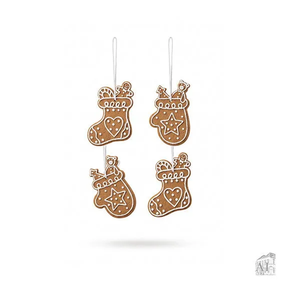 Det Gamle Apotek Ornaments ozdoba hnědá 13 cm polyester