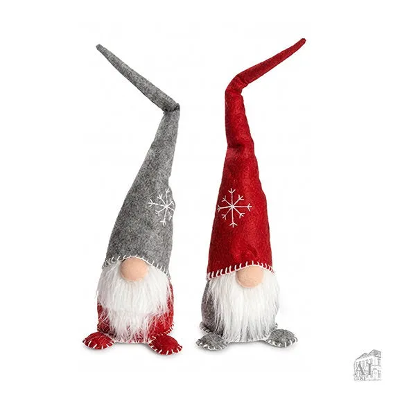 Det Gamle Apotek Gnome skřítek 50 cm červený filc