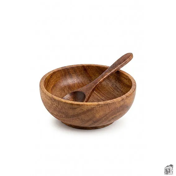 Det Gamle Apotek Bowl dřevěná miska přírodní 2 ks