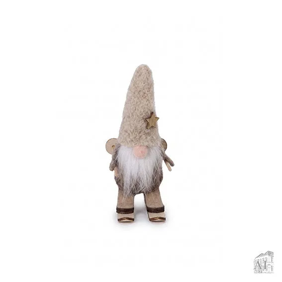 Det Gamle Apotek Gnome vánoční skřítek 11 cm krémový