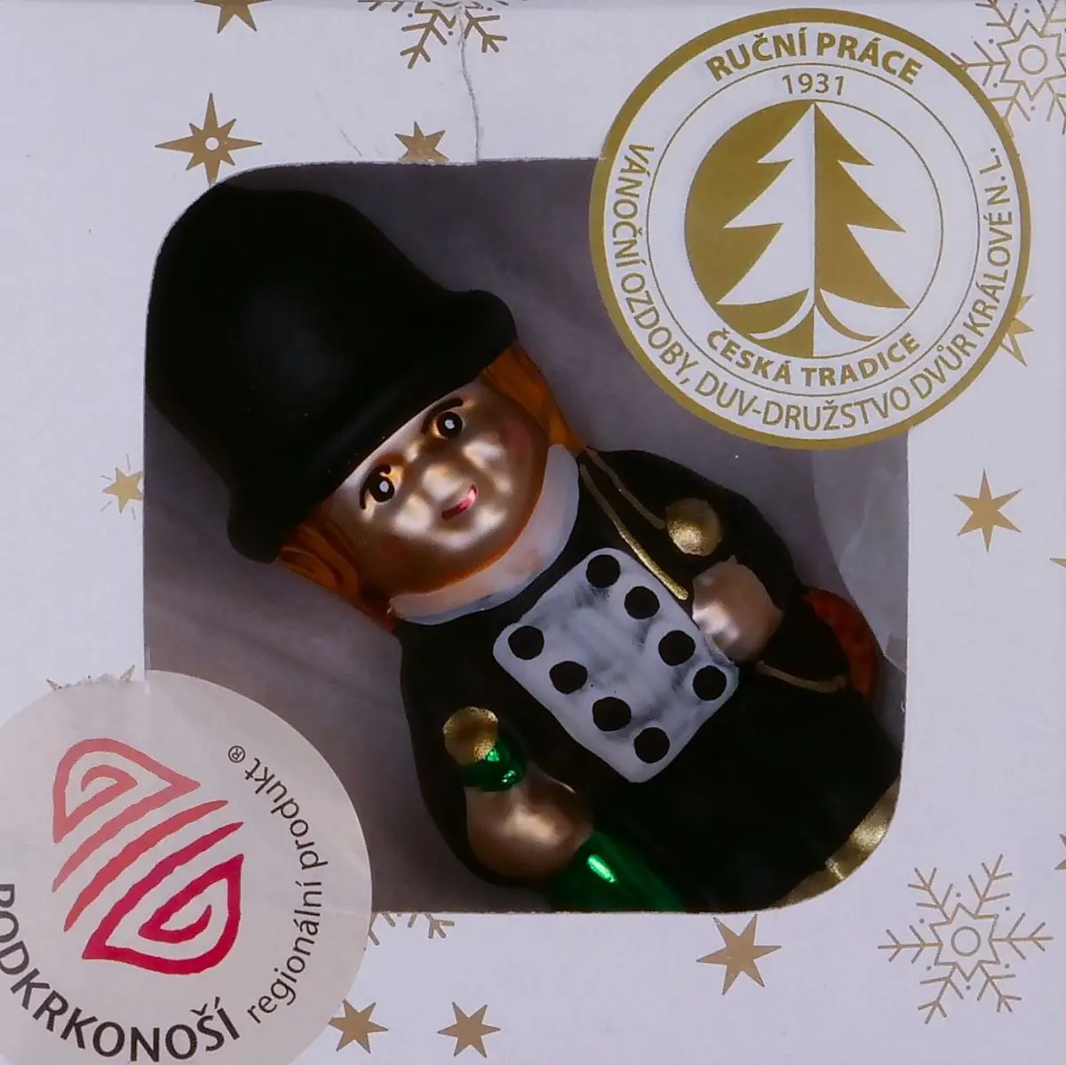 Vánoční ozdoby kominík 35249398 skleněná ozdoba