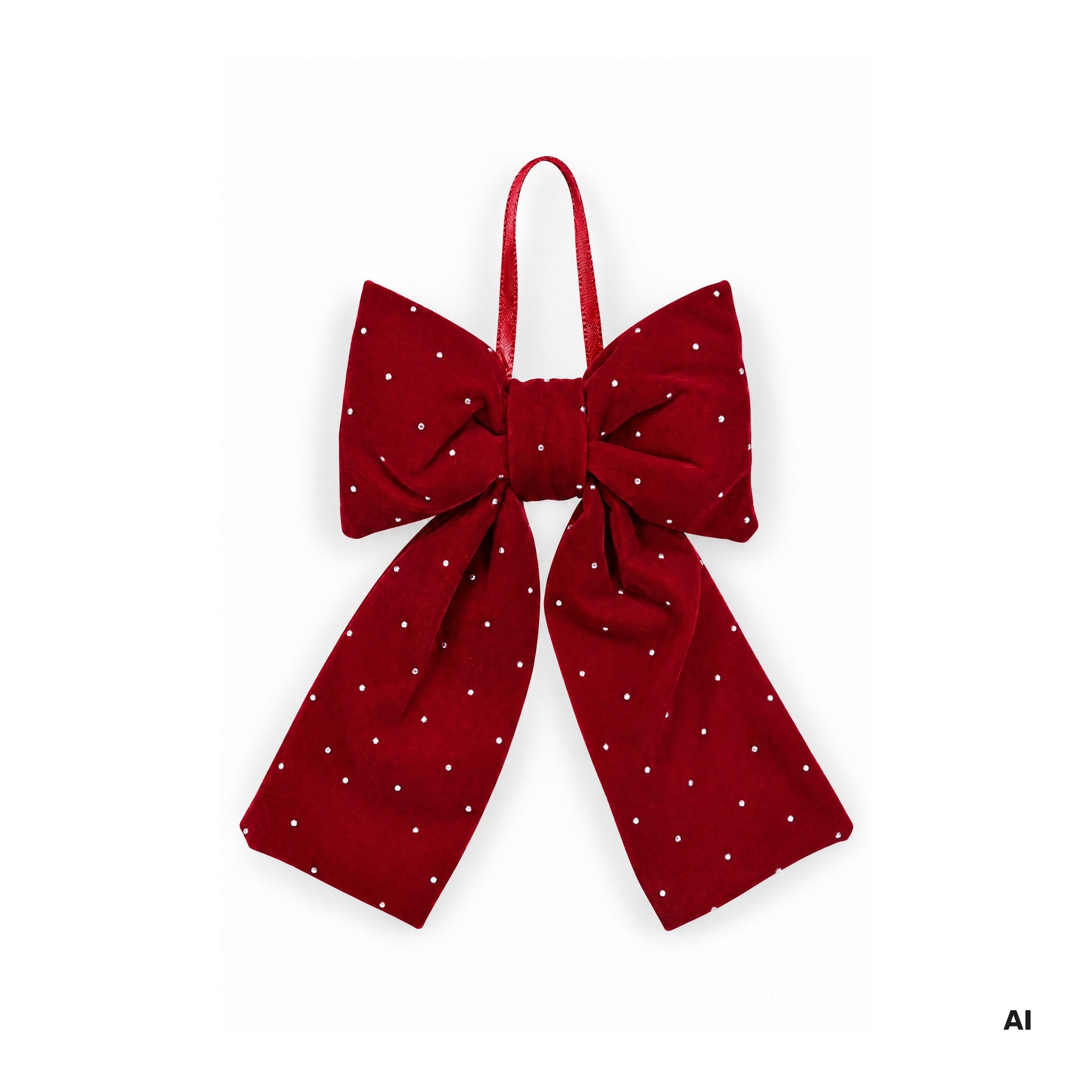 Det Gamle Apotek Bow for hanging mašle červená 20 cm