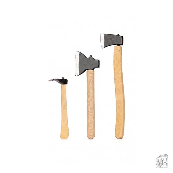 Det Gamle Apotek Axe Hammer miniatury 4 cm kov