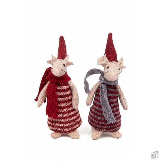 Det Gamle Apotek Mouse figurka 12 cm červená