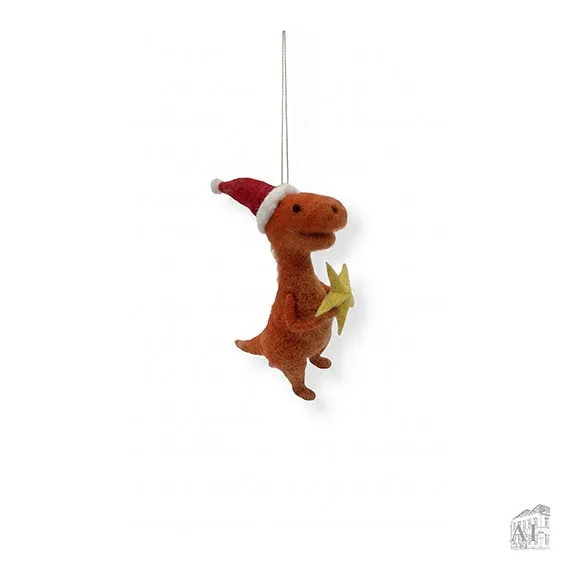Det Gamle Apotek Figure vlněný závěs 7 cm hnědý